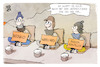 Cartoon: Milddtätige CDU und FDP (small) by Kostas Koufogiorgos tagged karikatur,koufogiorgos,armut,geld,cdu,fdp,wirecard,benko,maskendeal