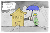 Cartoon: NATO (small) by Kostas Koufogiorgos tagged karikatur,koufogiorgos,nato,ukraine,regen