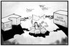 Cartoon: Netzpolitik (small) by Kostas Koufogiorgos tagged karikatur,koufogiorgos,illustration,cartoon,netzpolitik,range,maas,justizministerium,bundesanwaltschaft,justitia,kampf,streit,verteidigung,angriff,justiz,politik