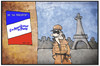 Cartoon: NSA in Frankreich (small) by Kostas Koufogiorgos tagged karikatur,koufogiorgos,illustration,cartoon,nsa,frankreich,amerikaner,paris,spionage,affäre,film,filmplakat,politik,usa