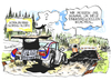 Cartoon: Nürburgring (small) by Kostas Koufogiorgos tagged nürburgring rennstrecke auto maut insolvenz geld motorsport karikatur kostas koufogiorgos