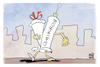 Cartoon: Omikron-Impfstoff (small) by Kostas Koufogiorgos tagged karikatur,koufogiorgos,omikron,impfstoff,schulanfang,schultüte,spritze