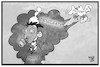 Cartoon: Pfingsten 2018 (small) by Kostas Koufogiorgos tagged karikatur,koufogiorgos,illustration,cartoon,pfingsten,autobauer,pfingstwunder,dieselgate,umwelt,luft,verschmutzung,michel,abgas,skandal,gasmaske