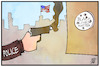 Cartoon: Polizeigewalt (small) by Kostas Koufogiorgos tagged karikatur,koufogiorgos,illustration,cartoon,rassismus,blm,black,lives,matter,polizei,usa,polizeigewalt