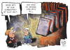 Cartoon: Regierungskrise (small) by Kostas Koufogiorgos tagged karikatur,illustration,cartoon,koufogiorgos,edathy,merkel,regierung,koalition,groko,domino,spiel,michel,friedrich,oppermann,politik,bundeskanzlerin