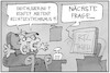 Cartoon: RTL-Triell (small) by Kostas Koufogiorgos tagged karikatur,koufogiorgos,illustration,cartoon,triell,zuschauer,rtl,fernsehen,wahlkampf,frage,thema