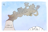 Cartoon: Russland und China (small) by Kostas Koufogiorgos tagged karikatur,koufogiorgos,illustration,cartoon,russland,china,verschmutzung,klima,co2,cop26