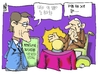 Cartoon: Samaras and the fortune teller (small) by Kostas Koufogiorgos tagged greece,samaras,schaeuble,help,money,austerity,plan,imf,european,union,dosi,kathisterisi,metra,paketo,litotita
