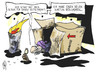Cartoon: Sandy (small) by Kostas Koufogiorgos tagged sandy,sturm,usa,obdachlosigkeit,armut,karton,karikatur,kostas,koufogiorgos