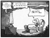 Cartoon: Schlechte Nachrichten (small) by Kostas Koufogiorgos tagged koufogiorgos,illustration,cartoon,karikatur,nachrichten,medien,fernsehen,michel,katastrophe,krieg,trauer,flucht,tod,ignoranz