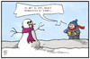 Cartoon: Schnee für alle (small) by Kostas Koufogiorgos tagged karikatur,koufogiorgos,illustration,cartoon,schnee,schneemann,winter,wetter,weihnachten,umwelt,natur
