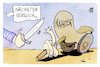Cartoon: UN (small) by Kostas Koufogiorgos tagged karikatur,koufogiorgos,un,gordischer,knoten,mythos,nahost,krieg,konflikt,lösung