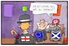 Cartoon: Schottland und die EU (small) by Kostas Koufogiorgos tagged karikatur,koufogiorgos,illustration,cartoon,schottland,eu,europa,grossbritannien,uk,mann,frau,betrogen,europäische,union,referendum,ehe,seitensprung