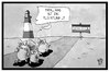 Cartoon: Schweinefleischpflicht (small) by Kostas Koufogiorgos tagged karikatur,koufogiorgos,illustration,cartoon,schweinefleischpflicht,schwein,flüchtling,schleswig,holstein,ernährung,auswandern,tierzucht,schweinemast,bauernhof,flucht
