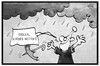 Cartoon: Septemberwetter (small) by Kostas Koufogiorgos tagged karikatur,koufogiorgos,illustration,cartoon,wetter,hitze,regen,michel,hitzewelle,sommer,herbst