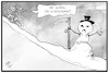 Cartoon: Ski fahren (small) by Kostas Koufogiorgos tagged karikatur,koufogiorgos,illustration,cartoon,ski,urlaub,spass,corona,tote,sensenmann,pandemie,schnee,freizeit