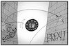 Cartoon: Spielball EU (small) by Kostas Koufogiorgos tagged karikatur,koufogiorgos,illustration,cartoon,spielball,eu,europa,brexit,uk,usa,strafzoll,handelsstreit,handelskrieg