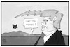 Cartoon: Sturm aus den USA (small) by Kostas Koufogiorgos tagged karikatur,koufogiorgos,illustration,cartoon,usa,trump,sturm,europa,beziehung,unwetter