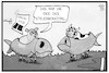 Cartoon: Tierwohlsteuer (small) by Kostas Koufogiorgos tagged karikatur,koufogiorgos,illustration,cartoon,tierwohl,steuer,schwein,kuh,fisch