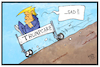 Cartoon: Trumpcare (small) by Kostas Koufogiorgos tagged karikatur koufogiorgos illustration cartoon trumpcare obamacare statue denkmal scheitern gesundheitsreform usa politik