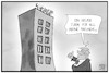 Cartoon: Trumps Freunde (small) by Kostas Koufogiorgos tagged karikatur,koufogiorgos,illustration,cartoon,trump,gefängnis,tower,freund,usa,kriminalität