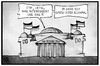 Cartoon: TTIP (small) by Kostas Koufogiorgos tagged karikatur,illustration,cartoon,koufogiorgos,bundestag,reichstag,ceta,ttip,freihandelsabkommen,politik,politiker,debatte