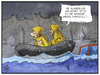 Cartoon: Unwetter in Deutschland (small) by Kostas Koufogiorgos tagged karikatur,koufogiorgos,illustration,cartoon,unwetter,regen,fluss,kreuzfahrt,wetter,klima,urlaub,umwelt