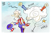 Cartoon: US-Schuldenhaushalt (small) by Kostas Koufogiorgos tagged karikatur,koufogiorgos,usa,uncle,sam,demokraten,republikaner,streit,geld