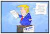 Cartoon: US-Steuerreform (small) by Kostas Koufogiorgos tagged karikatur koufogiorgos illustration cartoon trump usa steuerrreform wirtschaft gesetz