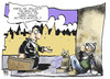 Cartoon: Verarmte Mittelschicht (small) by Kostas Koufogiorgos tagged mittelschicht,armut,bettler,geld,gesellschaft,obdachlosigkeit,arbeit,karikatur,kostas,koufogiorgos