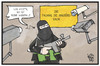 Cartoon: Videüberwachung (small) by Kostas Koufogiorgos tagged karikatur,koufogiorgos,illustration,cartoon,videoueberwachung,de,maiziere,innenminister,sicherheit,terrorist,terrorismus,kamera