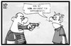 Cartoon: Waffengesetz USA (small) by Kostas Koufogiorgos tagged karikatur,koufogiorgos,illustration,cartoon,waffengesetz,waffen,usa,argument,schiesserei,orlando,recht,gewalt,kriminalität