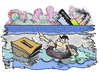 Cartoon: Wahl in Zypern (small) by Kostas Koufogiorgos tagged wahl,zypern,rettungsschirm,euro,schulden,krise,europa,schiff,untergang,karikatur,kostas,koufogiorgos