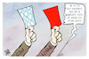 Cartoon: Wahlrechtsreform (small) by Kostas Koufogiorgos tagged karikatur,koufogiorgos,wahlrechtsreform,bundestag,karlsruhe,bverfg