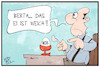 Cartoon: WDR (small) by Kostas Koufogiorgos tagged karikatur,koufogiorgos,illustration,cartoon,oma,omagate,wdr,loriot,weichei,shitstorm