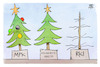 Cartoon: Weihnachtsbäume 2021 (small) by Kostas Koufogiorgos tagged zeigt,her,euren,weihnachtsbaum