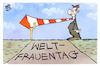 Cartoon: Weltfrauentag (small) by Kostas Koufogiorgos tagged karikatur,koufogiorgos,frauentag,schranke,krawatte,mann,sperre,gleichberechtigung