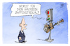 Cartoon: Zapfenstreich (small) by Kostas Koufogiorgos tagged karikatur,koufogiorgos,scholz,zapfenstreich,ampel