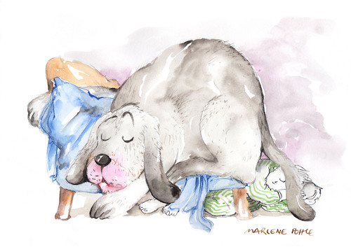 Cartoon: Pets (medium) by Marlene Pohle tagged haustiere,hund,plätzchen