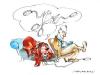 Cartoon: The dog has troubles (small) by Marlene Pohle tagged cartoon 
