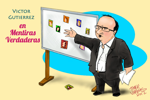 Cartoon: Victor Gutierrez (medium) by Jorge Vargas tagged draws,dibujo