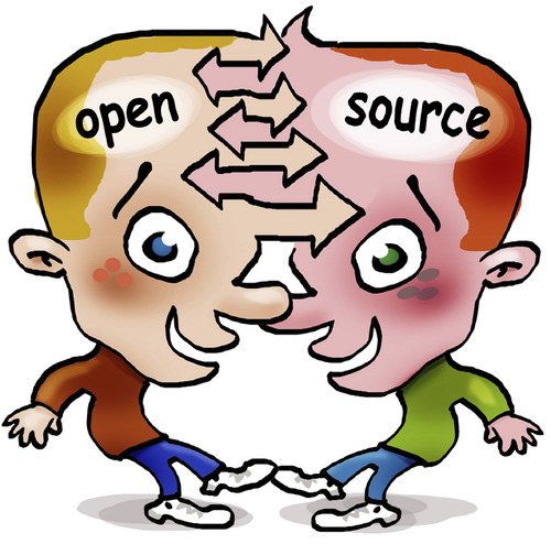 Cartoon: Open Source (medium) by illustrator tagged open,source,mind,telepathic,thoughts,reading,sharing,connection,connect,synergy,cooperation,voyant,opensource,psychic,soul,search,insight,insightful,linux