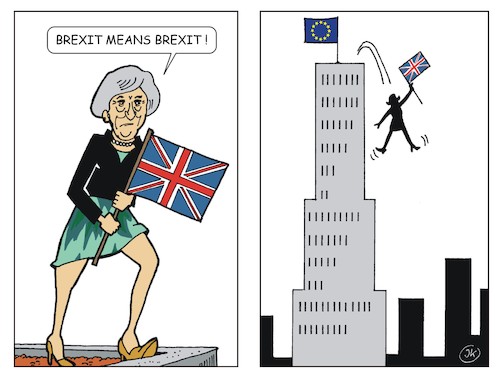 Cartoon: Brexit heißt Brexit (medium) by JotKa tagged brexit,theresa,may,eu,great,britain,gross,britannien,london,brüssel,austrittsverhandlungen,uk,brexit,theresa,may,eu,great,britain,gross,britannien,london,brüssel,austrittsverhandlungen,uk