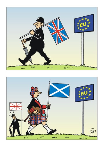 Cartoon: By by Great Britain ? (medium) by JotKa tagged brexit,referendum,britain,england,eu,europäische,union,brüssel,parlament,cameron,politik,bündnisse,verträge,austritte,schottland,beitritt,great,grossbritannien,wales,by,brexit,referendum,britain,england,eu,europäische,union,brüssel,parlament,cameron,politik,bündnisse,verträge,austritte,schottland,beitritt,great,grossbritannien,wales