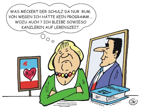 Cartoon: CDU Parteiprogramm (medium) by JotKa tagged bundestagswahl,wahlkampf,parteien,parteiprogramme,cdu,csu,die,spd,merkel,schulz,parteitag,bundestagswahl,wahlkampf,parteien,parteiprogramme,cdu,csu,die,spd,merkel,schulz,parteitag