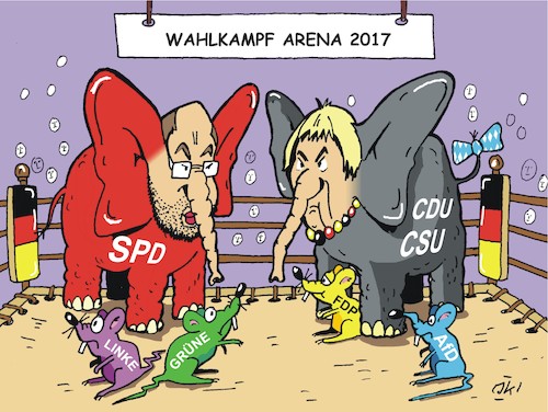 Cartoon: Elefanten und Mäuse 1 (medium) by JotKa tagged elefanten,mäuse,oettinger,parteien,politik,wahlkampf,umfragewerte,bundestagswahl,2017,spd,cdu,csu,linke,grüne,fdp,afd,elefanten,mäuse,oettinger,parteien,politik,wahlkampf,umfragewerte,bundestagswahl,2017,spd,cdu,csu,linke,grüne,fdp,afd