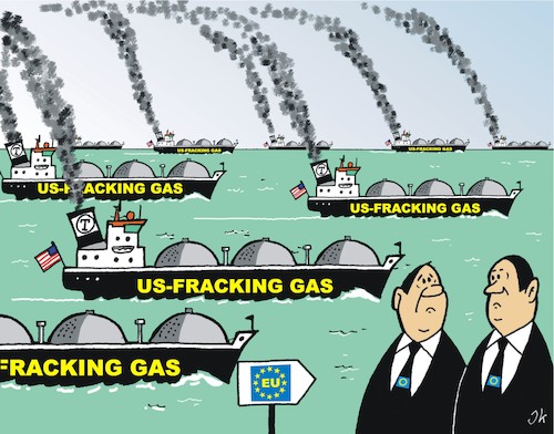 Cartoon: Energie für Europa 2 (medium) by JotKa tagged energie,gas,pipeline,north,stream,fracking,politik,wirtschaft,umwelt,klima,russengas,gazprom,trump,erdgas,energie,gas,pipeline,north,stream,fracking,politik,wirtschaft,umwelt,klima,russengas,gazprom,trump,erdgas