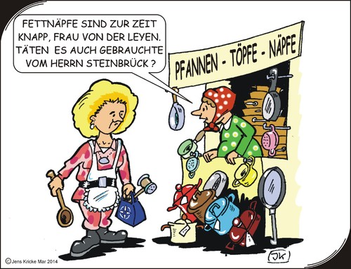 Cartoon: Fettnapf (medium) by JotKa tagged wirtschaft,versorgung,pipeline,gas,oel,börsen,märkte,rohstoffe,raketenschirm,raketen,nato,sanktionen,boykott,krise,medien,schlagzeilen,steinmeier,obama,merkel,putin,strategie,wahlen,politiker,fachleute,experten,kontaktgruppe,usa,eu,russland,krim,ukraine