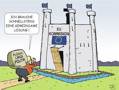 Cartoon: Gemeinsame Lösung (medium) by JotKa tagged masterplan,flüchtlingspolitik,union,cdu,csu,seehofer,merkel,eu,europäische,lösung,brüssel,unltimatum,kommision,masterplan,flüchtlingspolitik,union,cdu,csu,seehofer,merkel,eu,europäische,lösung,brüssel,unltimatum,kommision