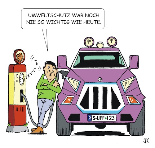 Cartoon: Heuchler (medium) by JotKa tagged umwelt,umweltschutz,mobilität,verbrennungsmotoren,kfz,suv,gesellschaft,moral,co2,klimaschutz,umwelt,umweltschutz,mobilität,verbrennungsmotoren,kfz,suv,gesellschaft,moral,co2,klimaschutz